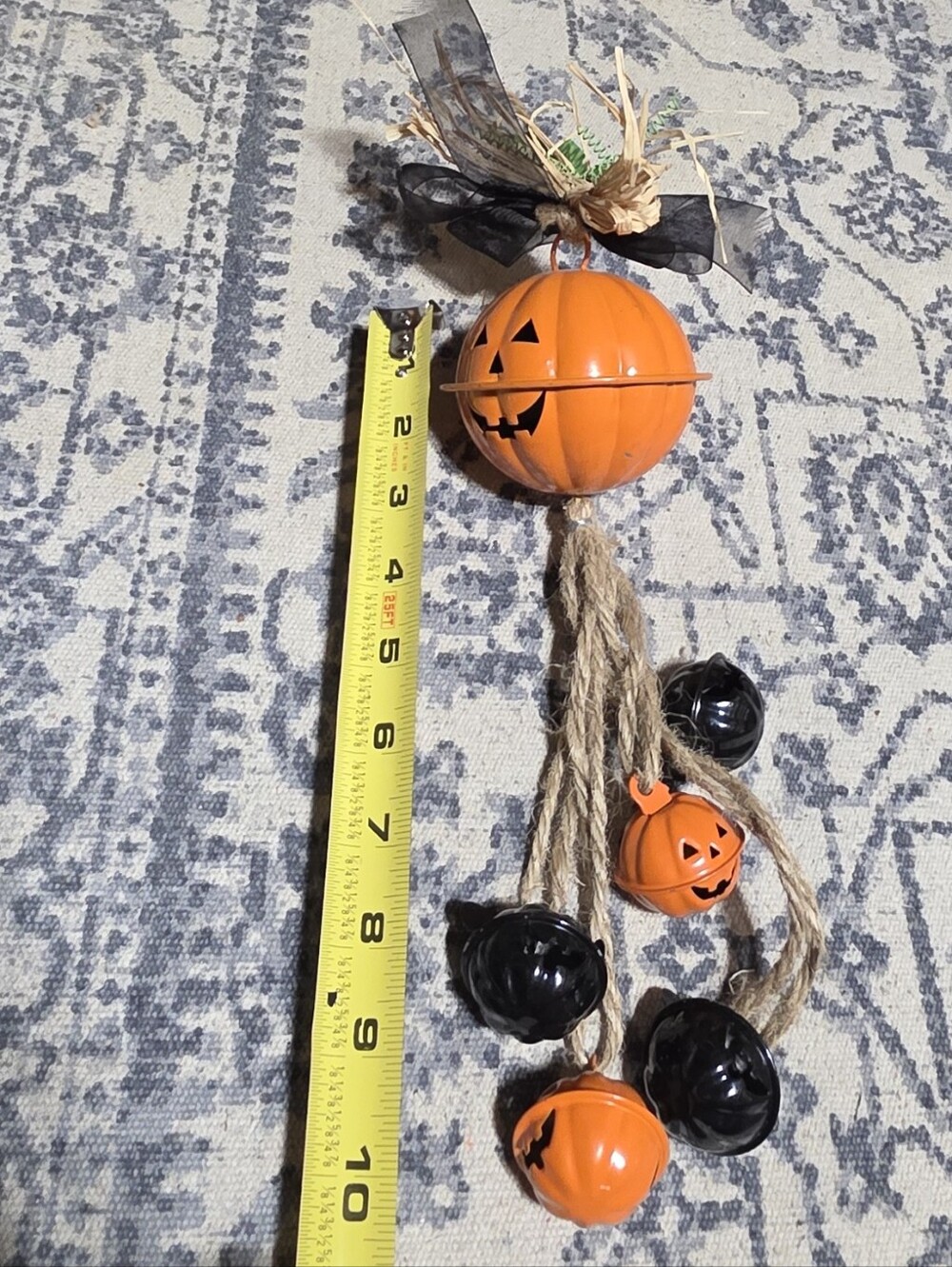 Vintage 90s Y2K Halloween Dangling Bell Door Decor. Measurements in photos - Picture 3 of 6